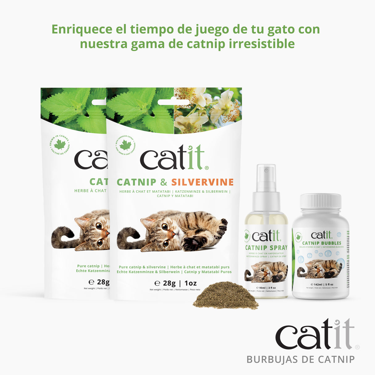 Catnip en Burbujas para gatos Catit