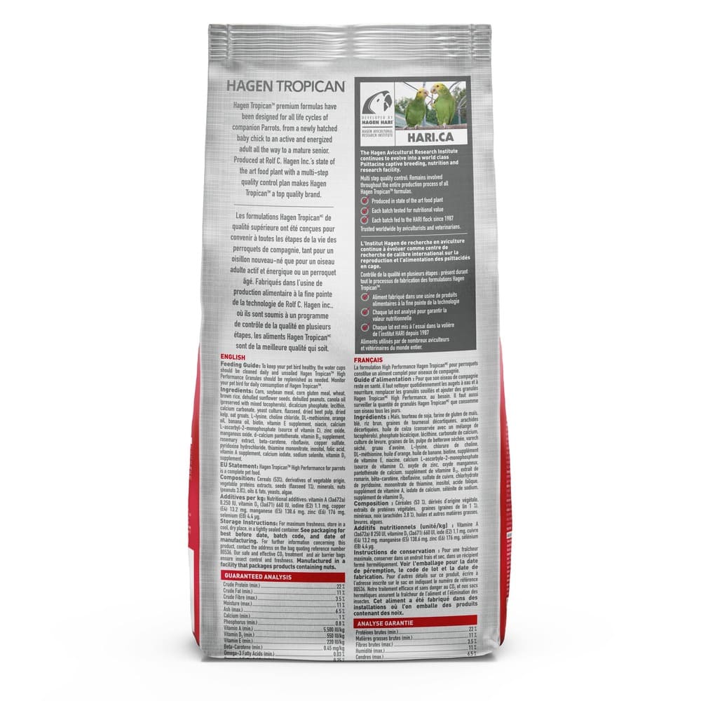Pienso para loros Tropican Alta Energía