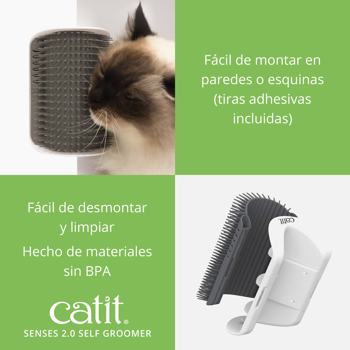 Cepillo de autocepillado para gatos Catit Senses Self Groomer