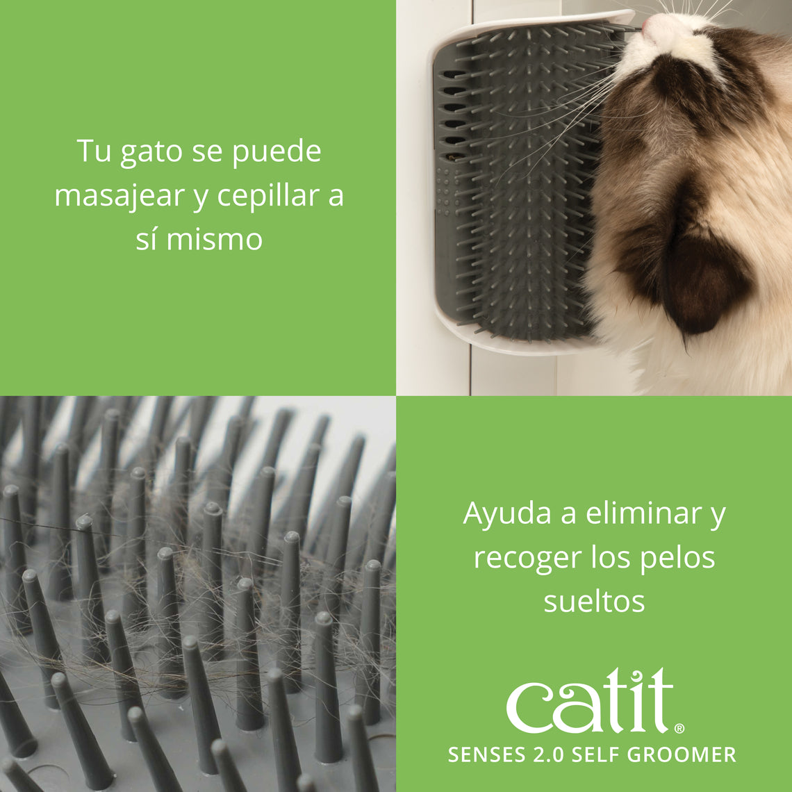 Cepillo de autocepillado para gatos Catit Senses Self Groomer