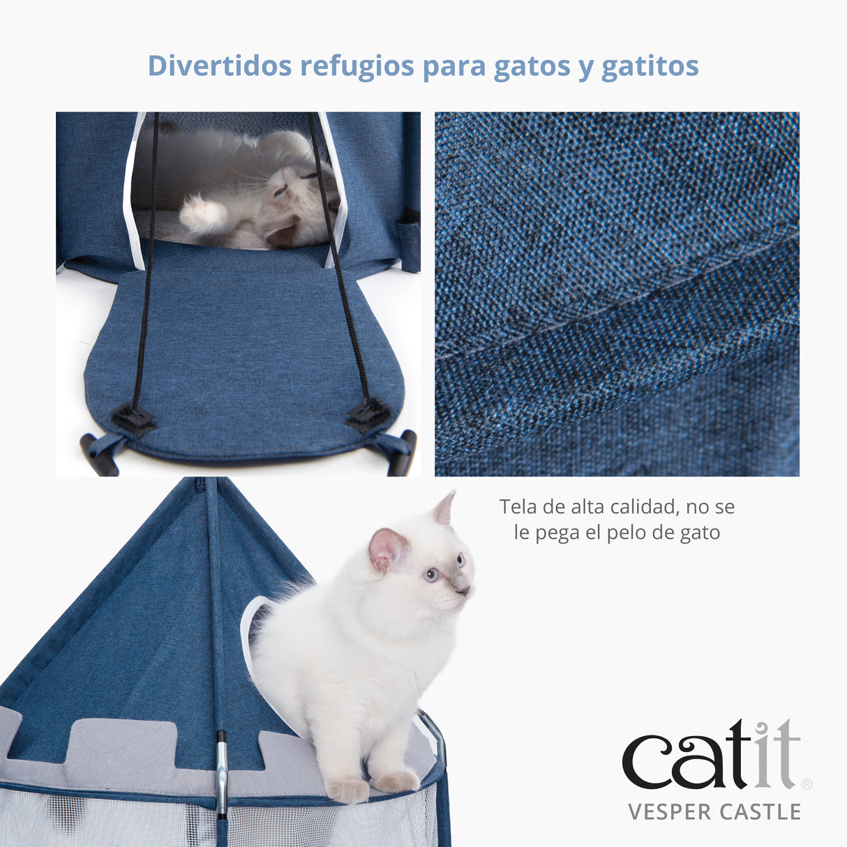 Castillo de juego plegable para gatos Catit Vesper Castle