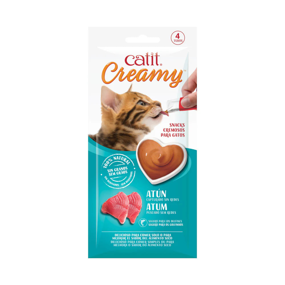 Snacks cremosos para gatos Catit Creamy – 4 Tubos