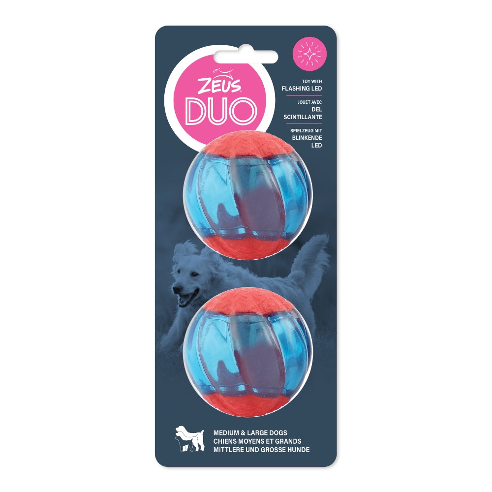 Pelotas para perros Zeus Duo - Pack de 2