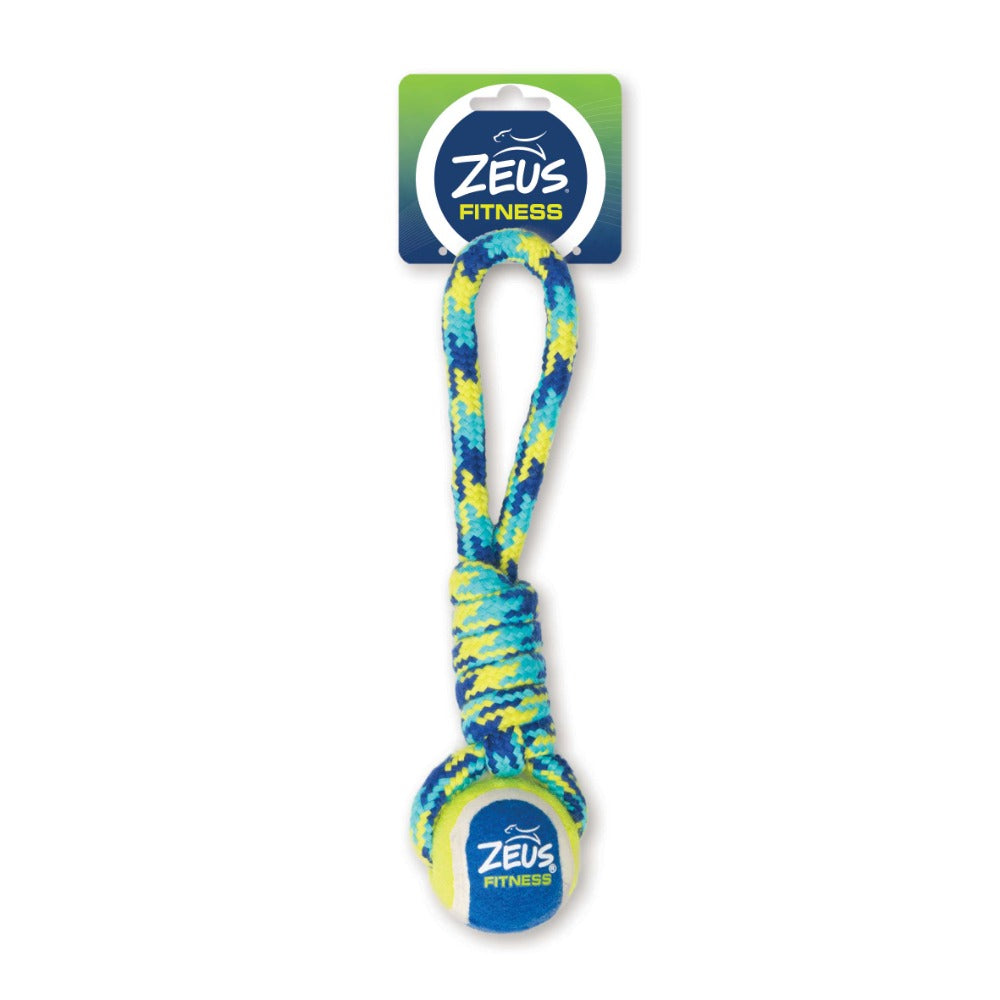 Juguetes con pelota de tenis y cuerda trenzada Fitness Zeus