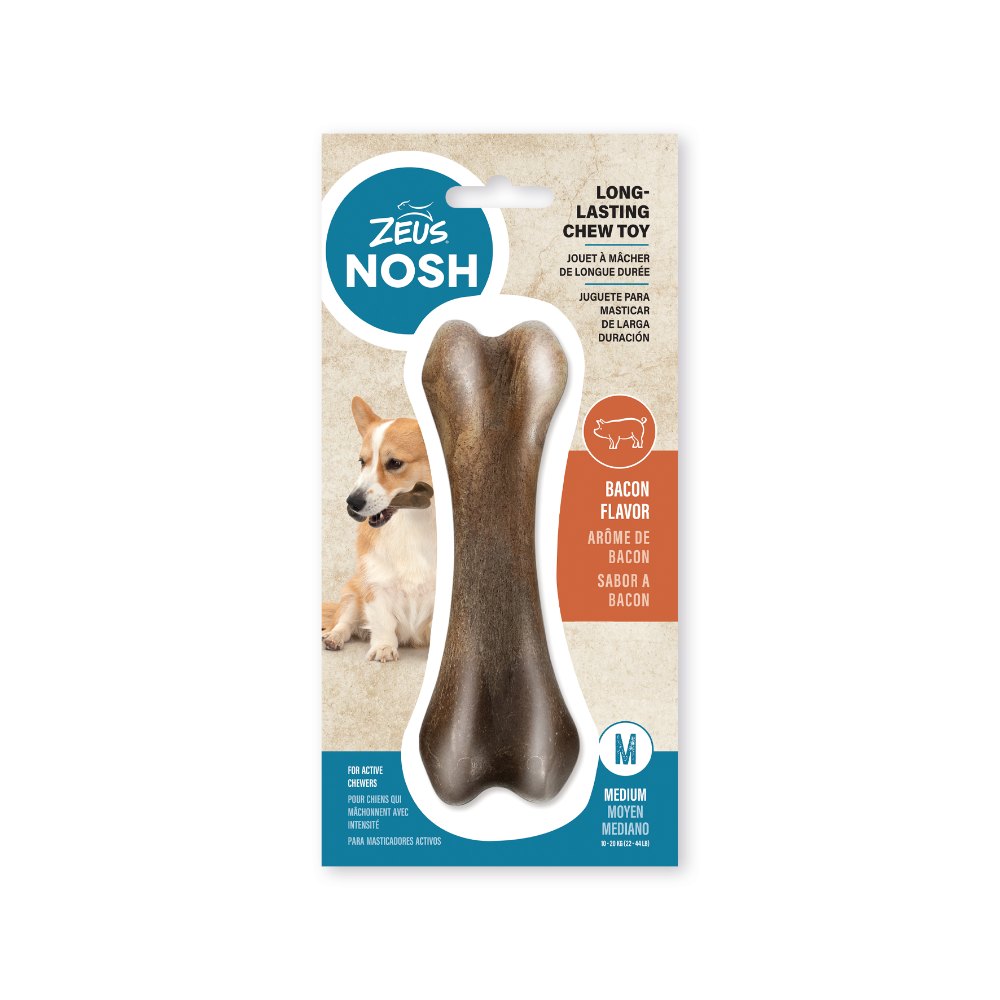 Hueso mordedor con aroma para perro Zeus Nosh Strong