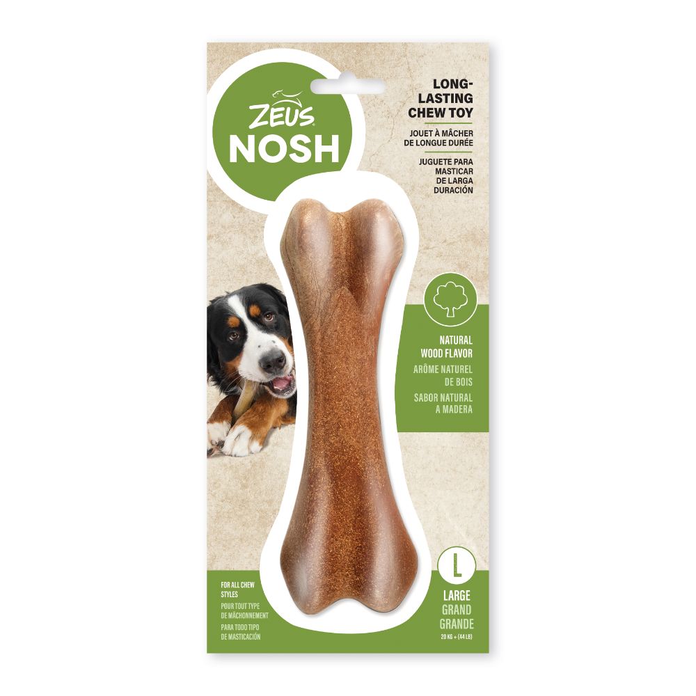 Hueso mordedor de madera y nylon Zeus Nosh