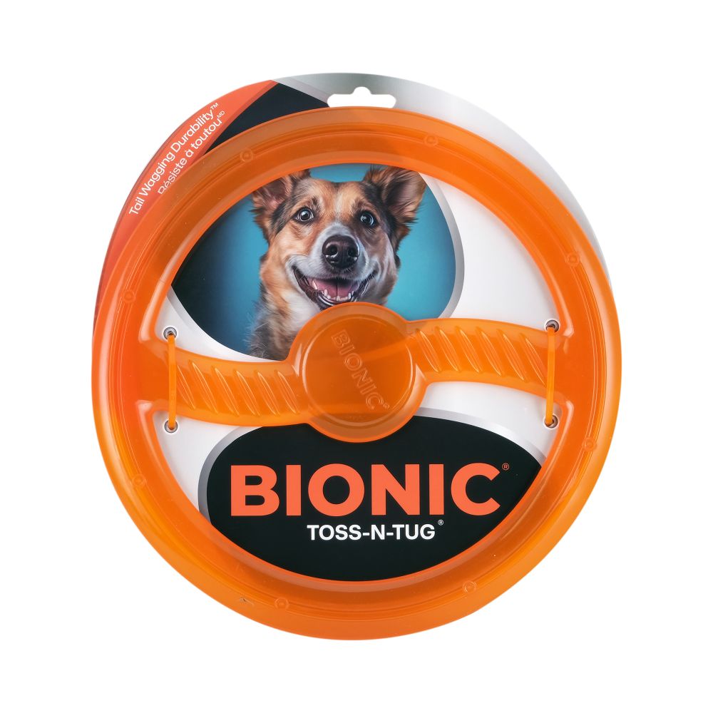 Juguete ultra resistente para perros BIONIC Toss-N-Tug