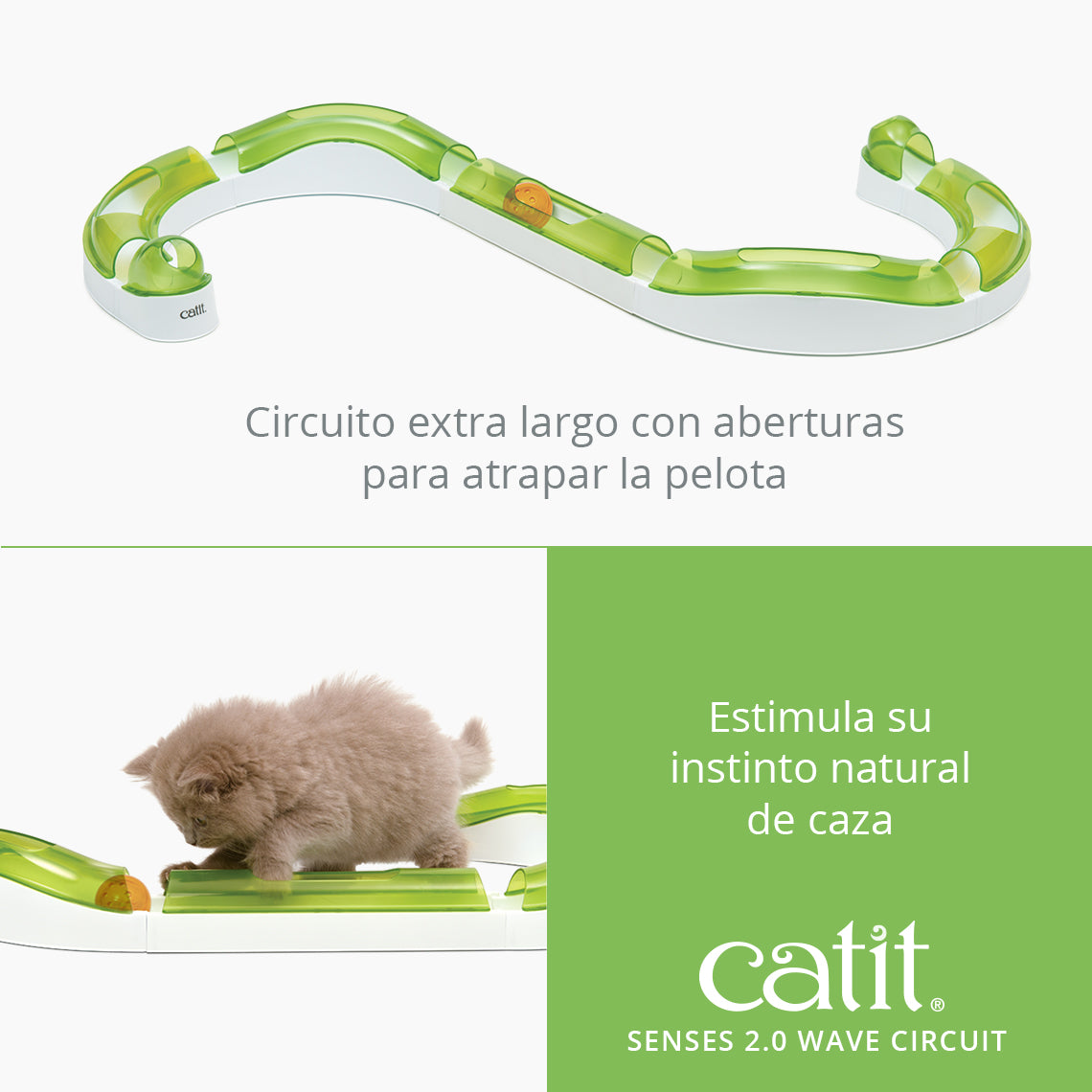 Circuitos con pelota para gatos Catit Senses