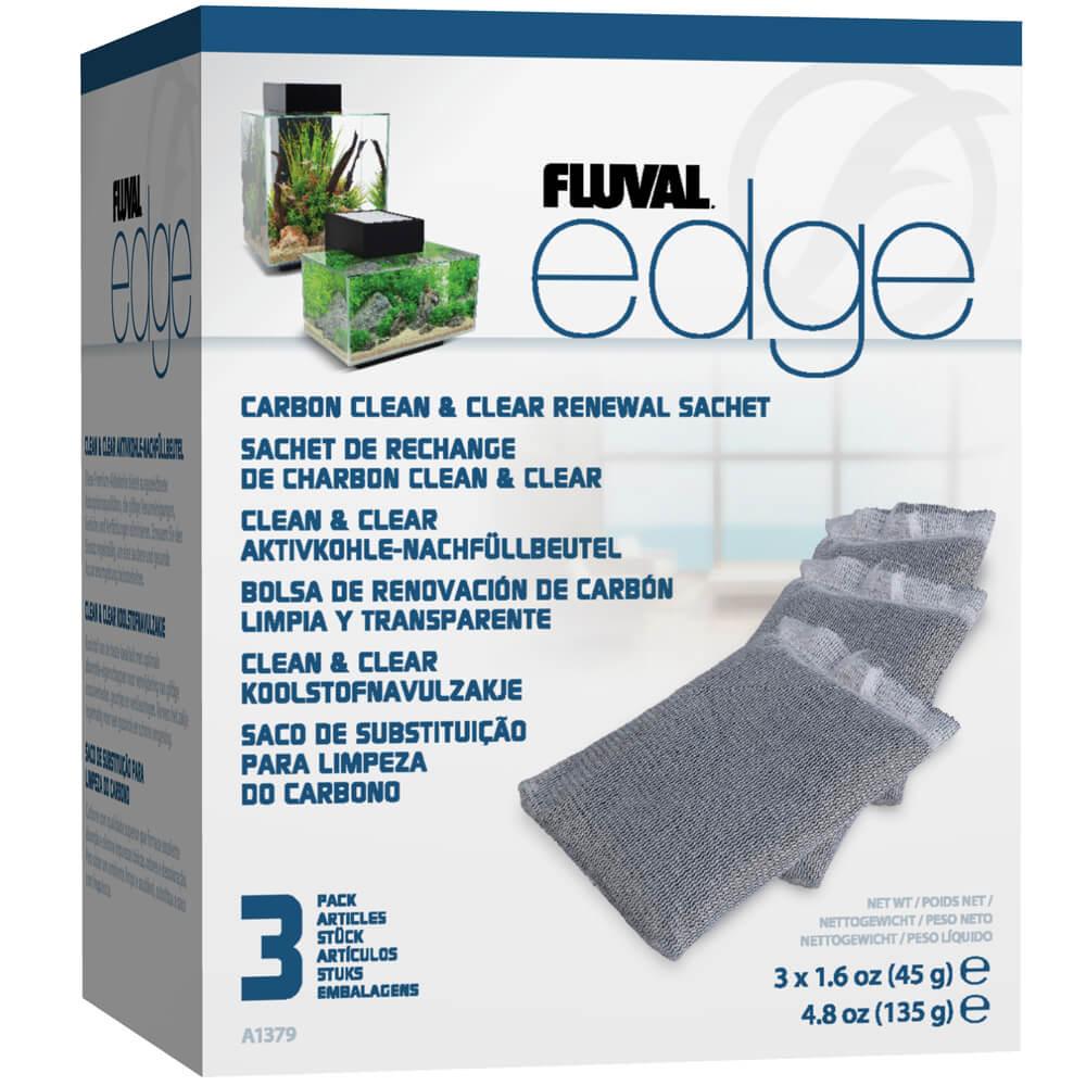 Carbón para acuario Fluval Edge - Pack de 3