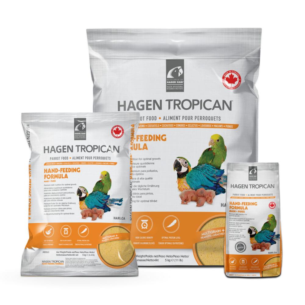 Papilla para cría de loros Tropican