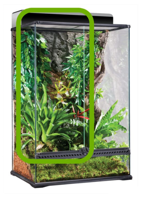 Puertas de repuesto para terrario Exo Terra M/ X-Tall, 60x45x90cm PT2608