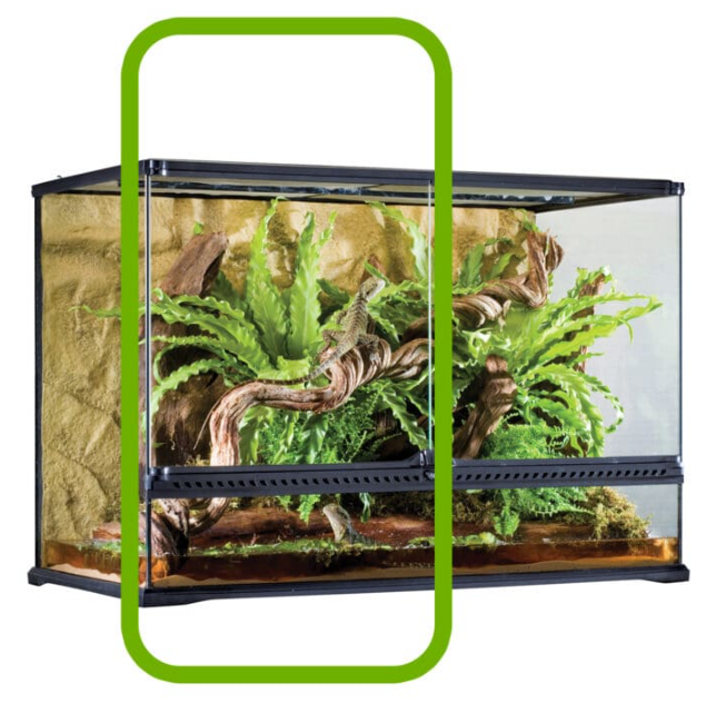 Puertas de cristal de repuesto para terrario Exo Terra PT2614