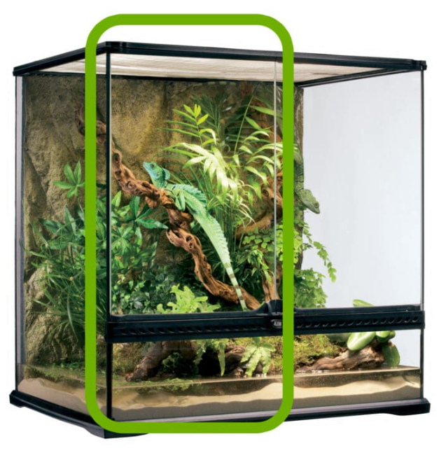Puertas de cristal de repuesto para terrario Exo Terra PT2612