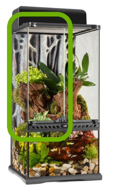 Puertas de cristal de repuesto para terrario/paludario Exo Terra PT2595