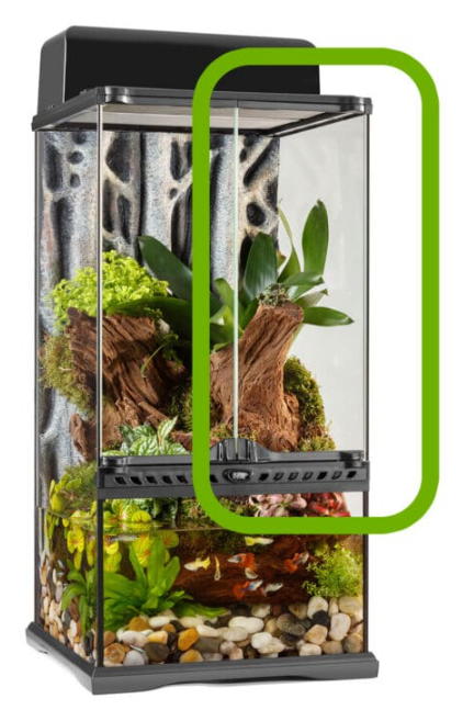 Puertas de cristal de repuesto para terrario/paludario Exo Terra PT2595