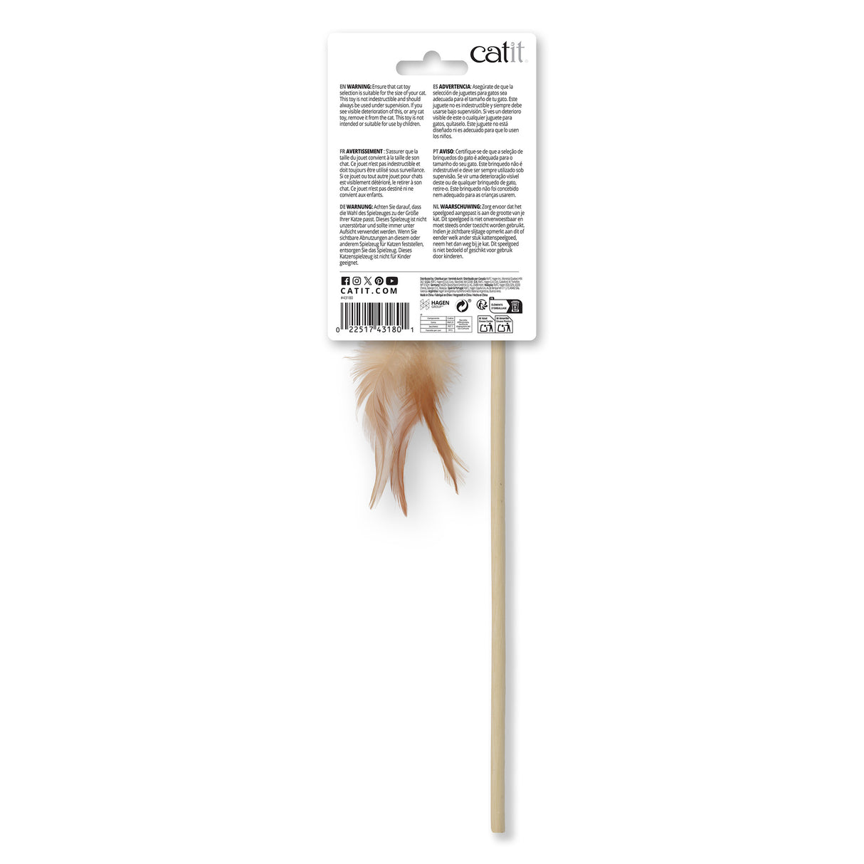 Catit Fish Varita con cola de plumas