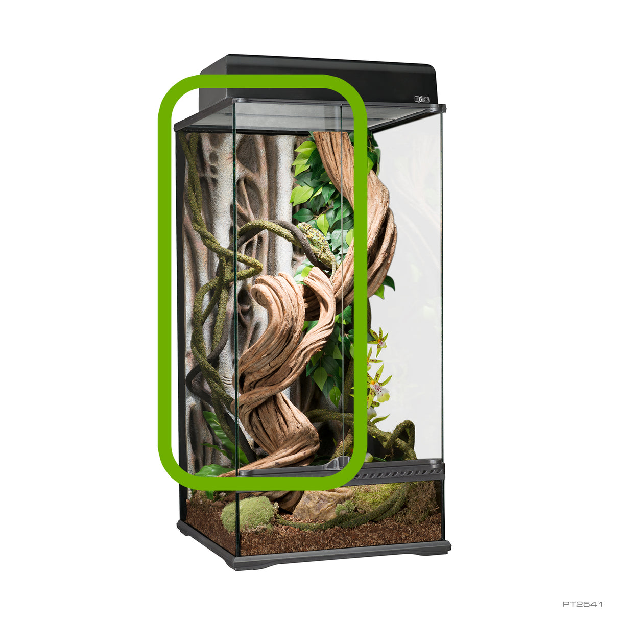 Puertas de cristal de repuesto para terrario Exo Terra 45x45x90cmPT2606