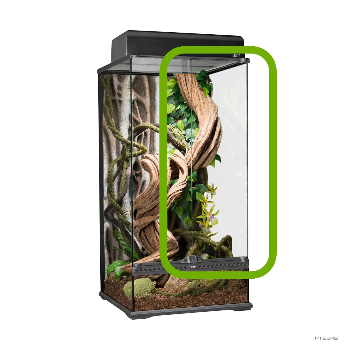 Puertas de cristal de repuesto para terrario Exo Terra 45x45x90cmPT2606