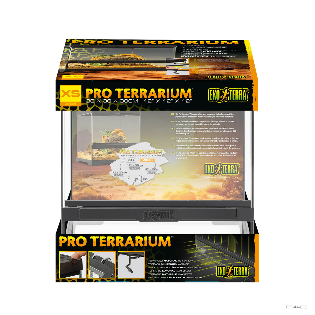 Pro Terrarium de Cristal Exo Terra XS 30x30cm