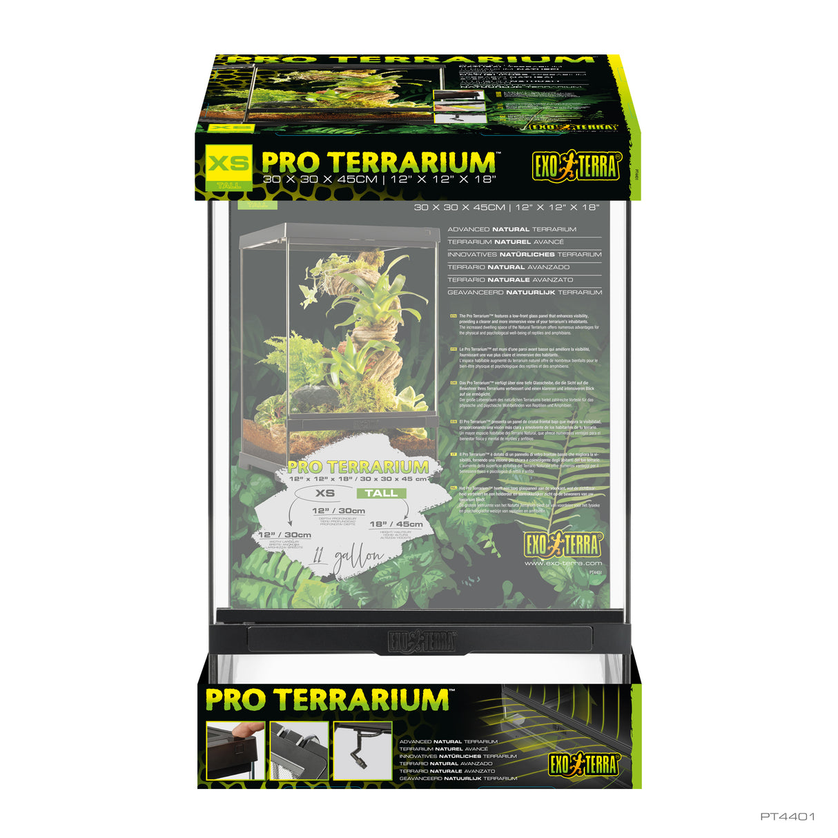 Pro Terrarium de Cristal Exo Terra XS 30x30cm