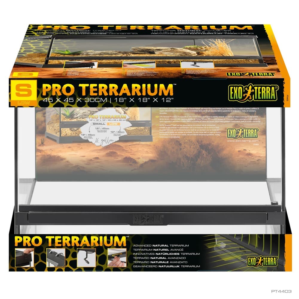 Pro Terrarium de Cristal Exo Terra Pequeño 45x45cm