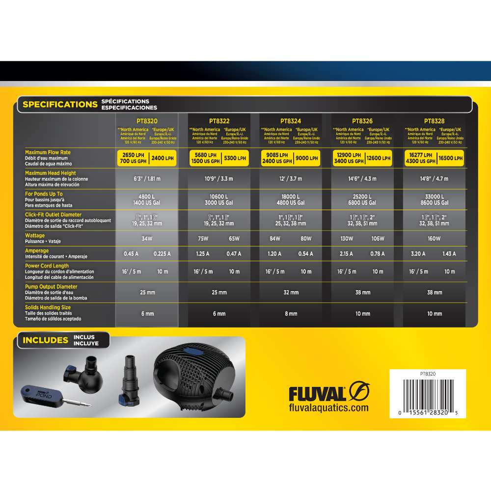 Bombas Max-Flo Fluval Pond