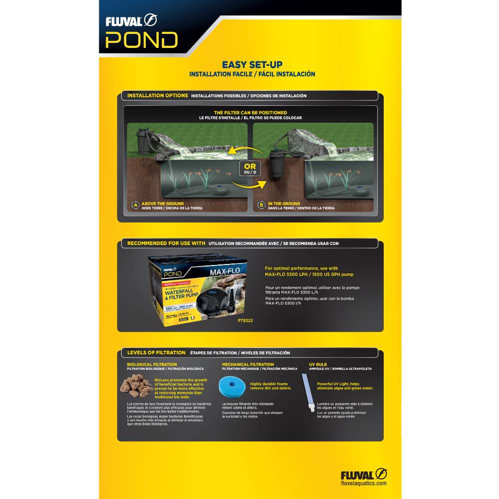 Filtro Pressure Flo UV Fluval Pond