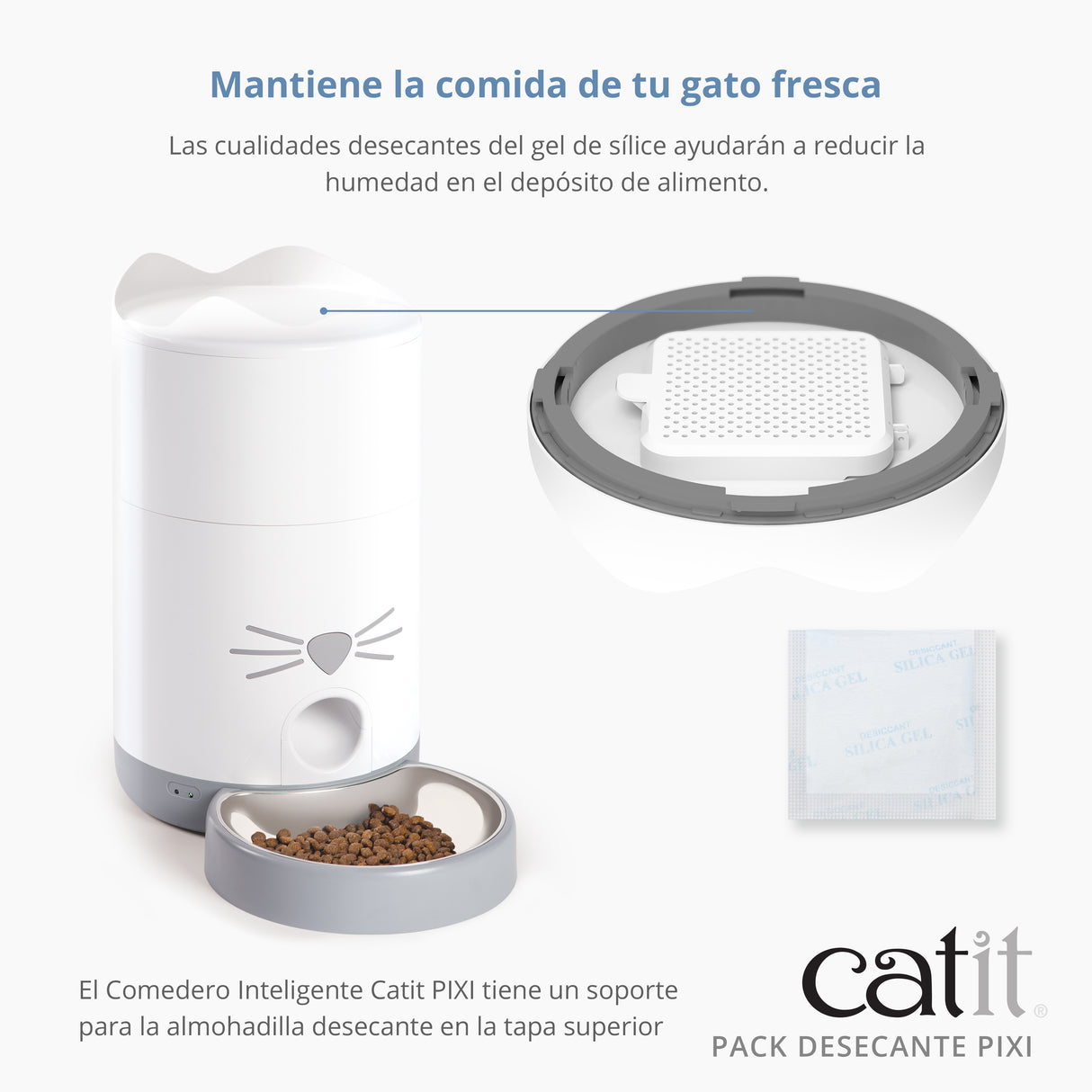 Bolsita desecante para comederos automáticos Catit PIXI - Pack de 3