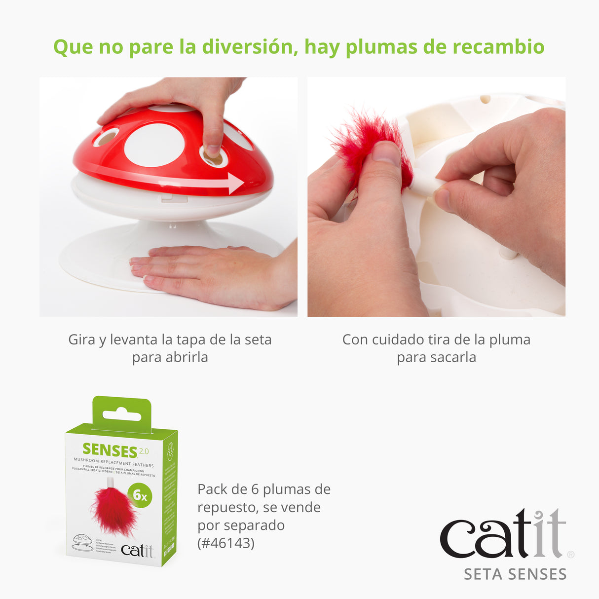 Juguete interactivo para gatos Seta Catit Senses