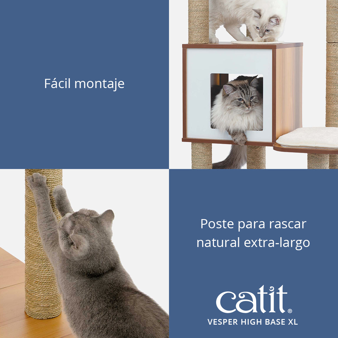 Árbol rascador para gatos Catit Vesper High Base XL