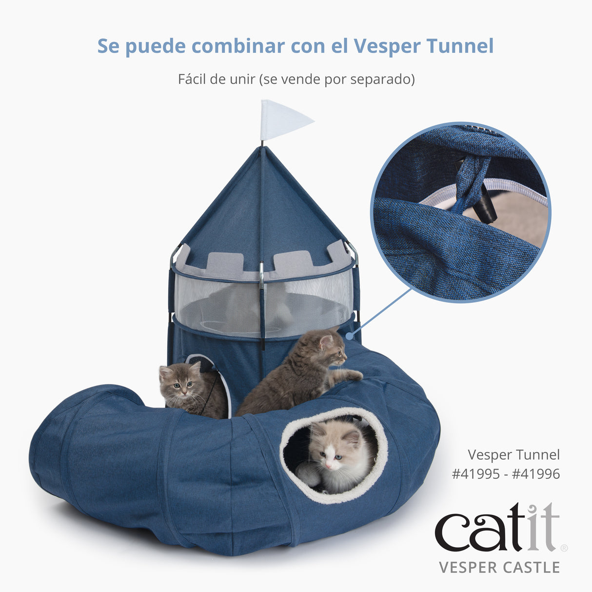 Castillo de juego plegable para gatos Catit Vesper Castle
