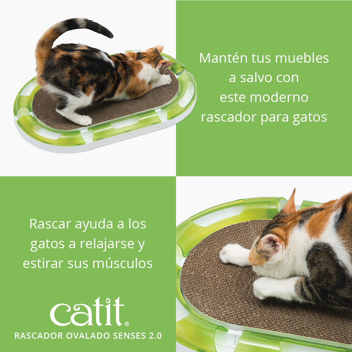 Rascador Ovalado de cartón Catit Senses