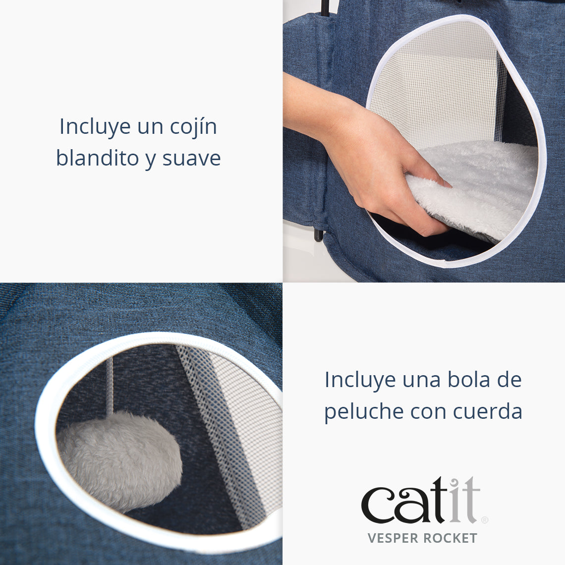 Cohete de juego plegable para gatos Catit Vesper Rocket