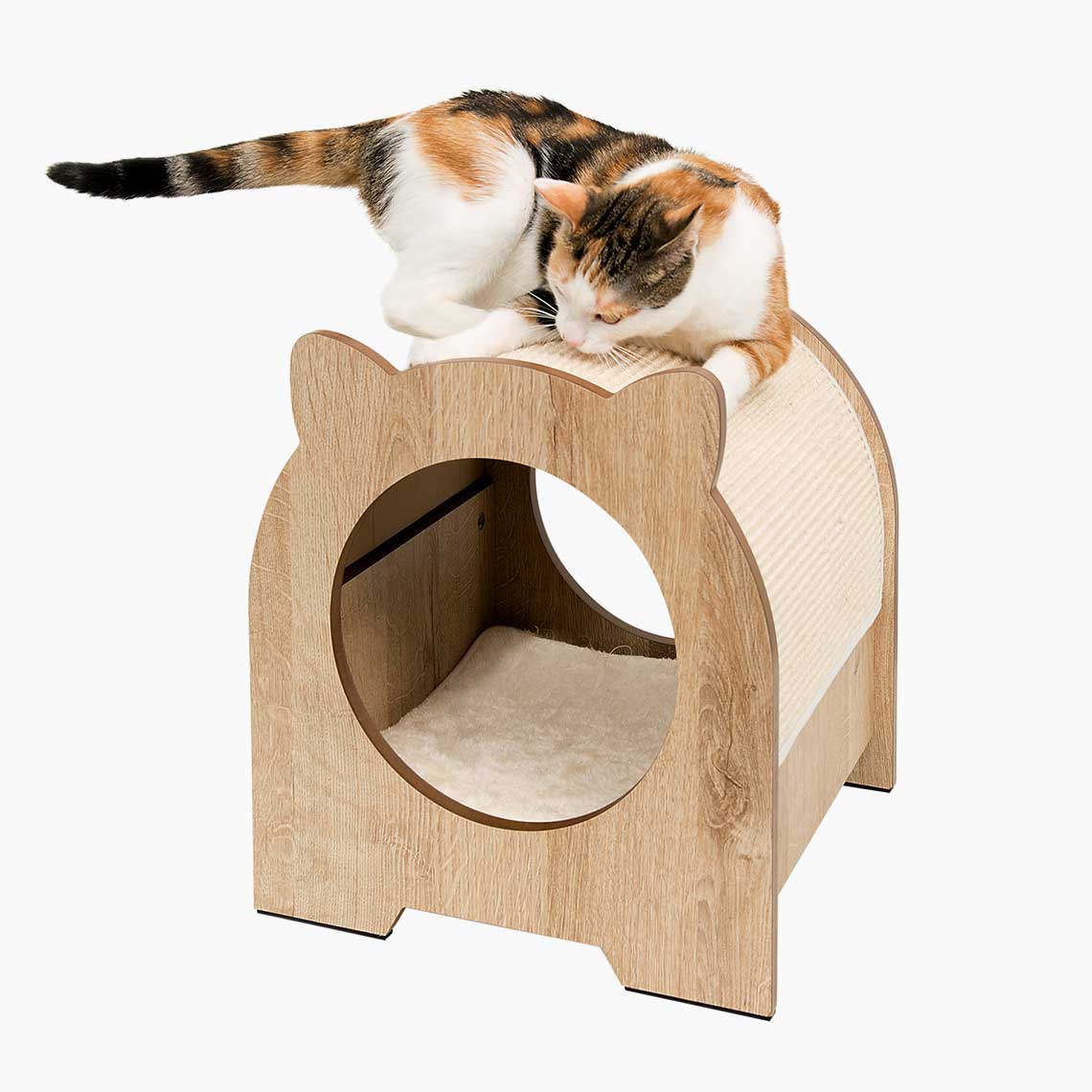Cueva refugio rascador para gatos Catit Vesper Minou
