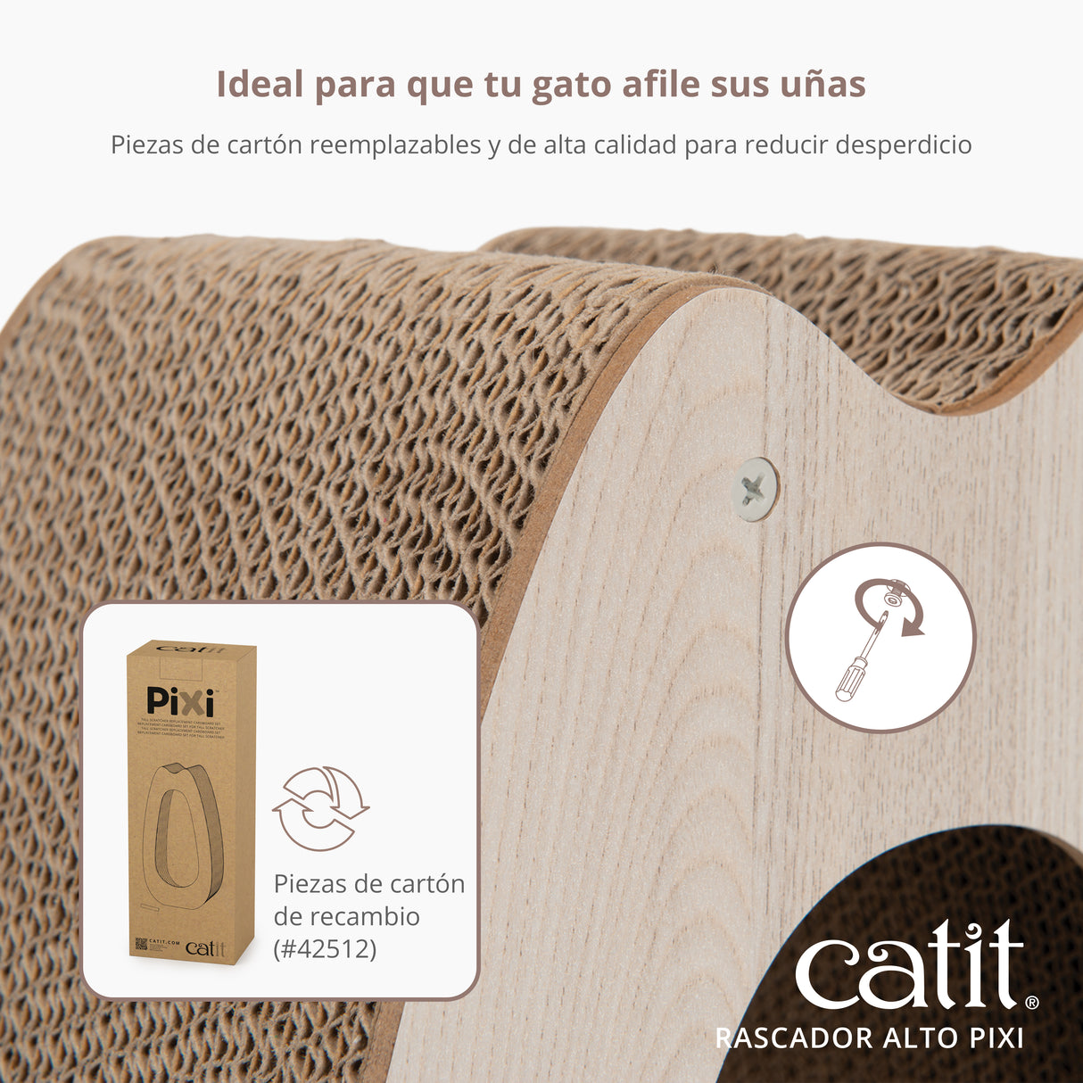 Rascadores de cartón para gatos Catit PIXI