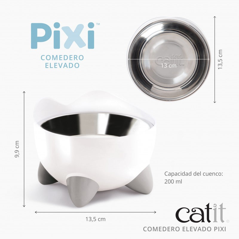 Combo de fuente y comedero para gatos Catit PIXI