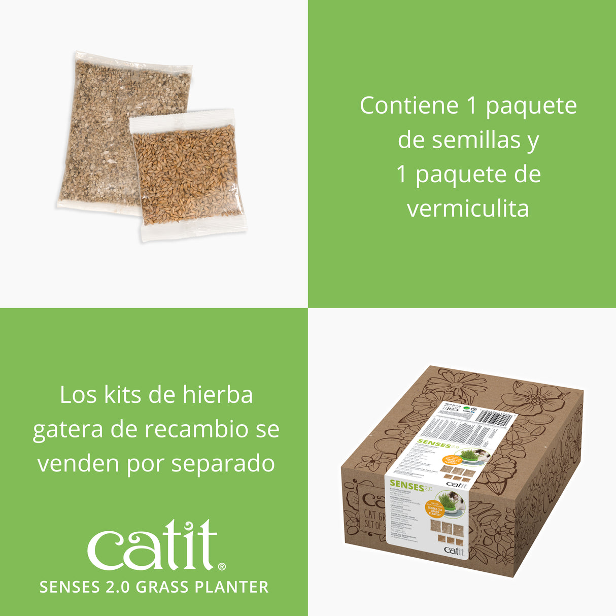Germinador de Hierba Gatera Catit Senses