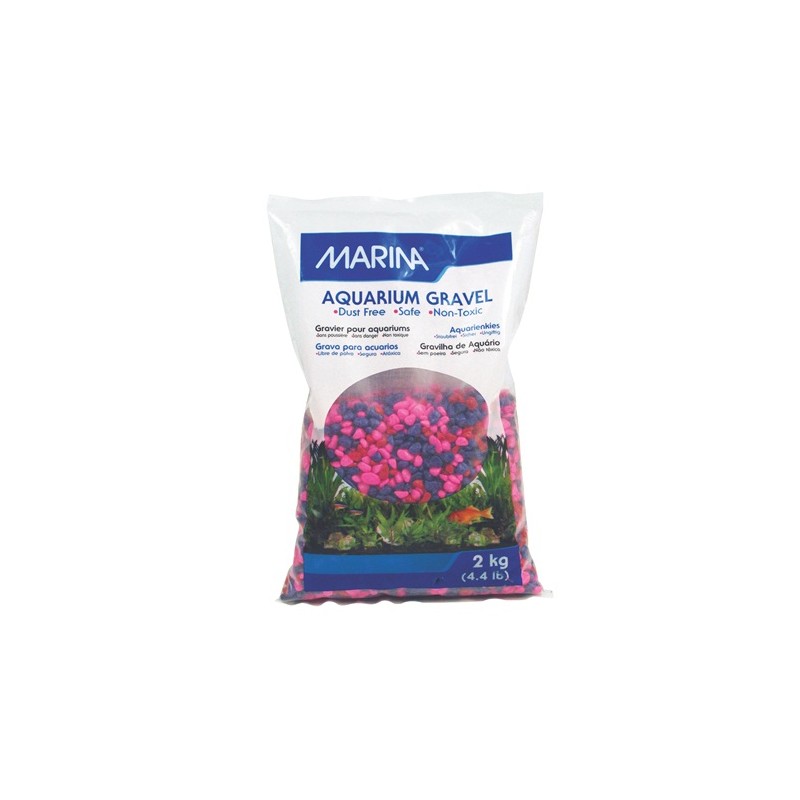 Grava de color para acuarios Marina - 2kg