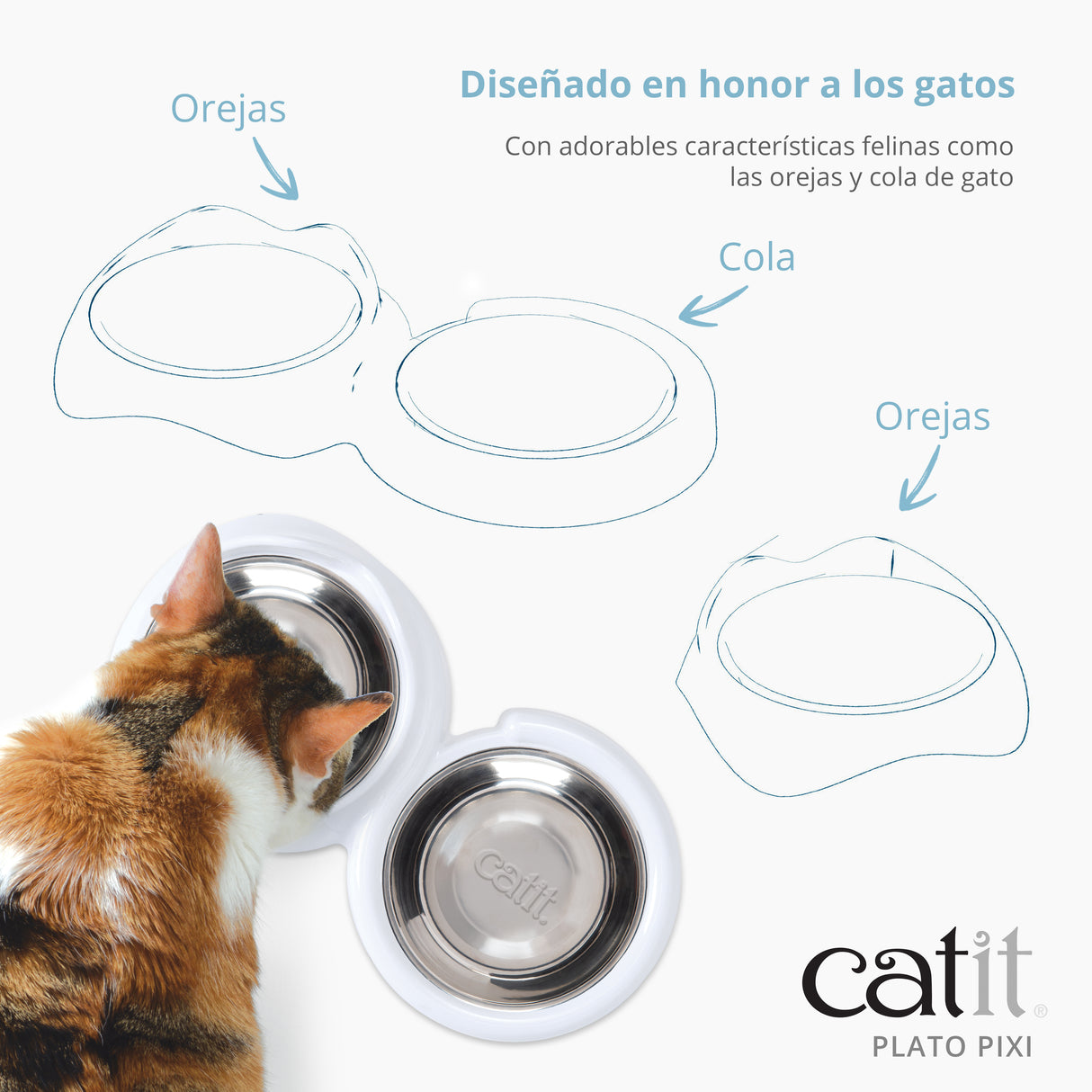 Plato para gatos Catit PIXI