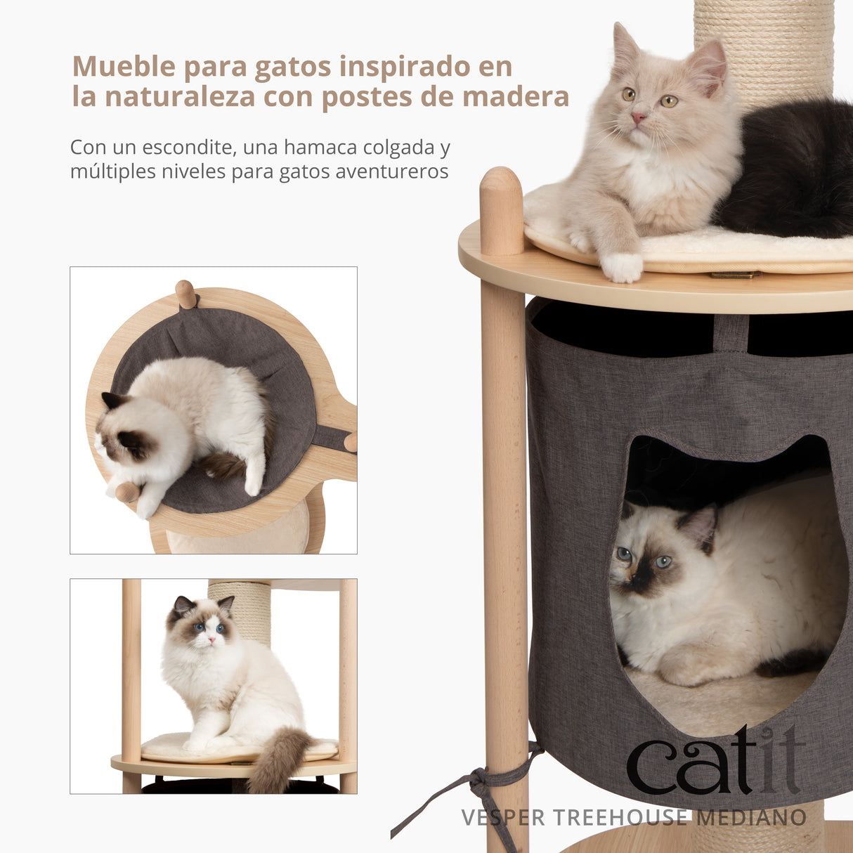 Árbol rascador para gatos Catit Vesper Treehouse