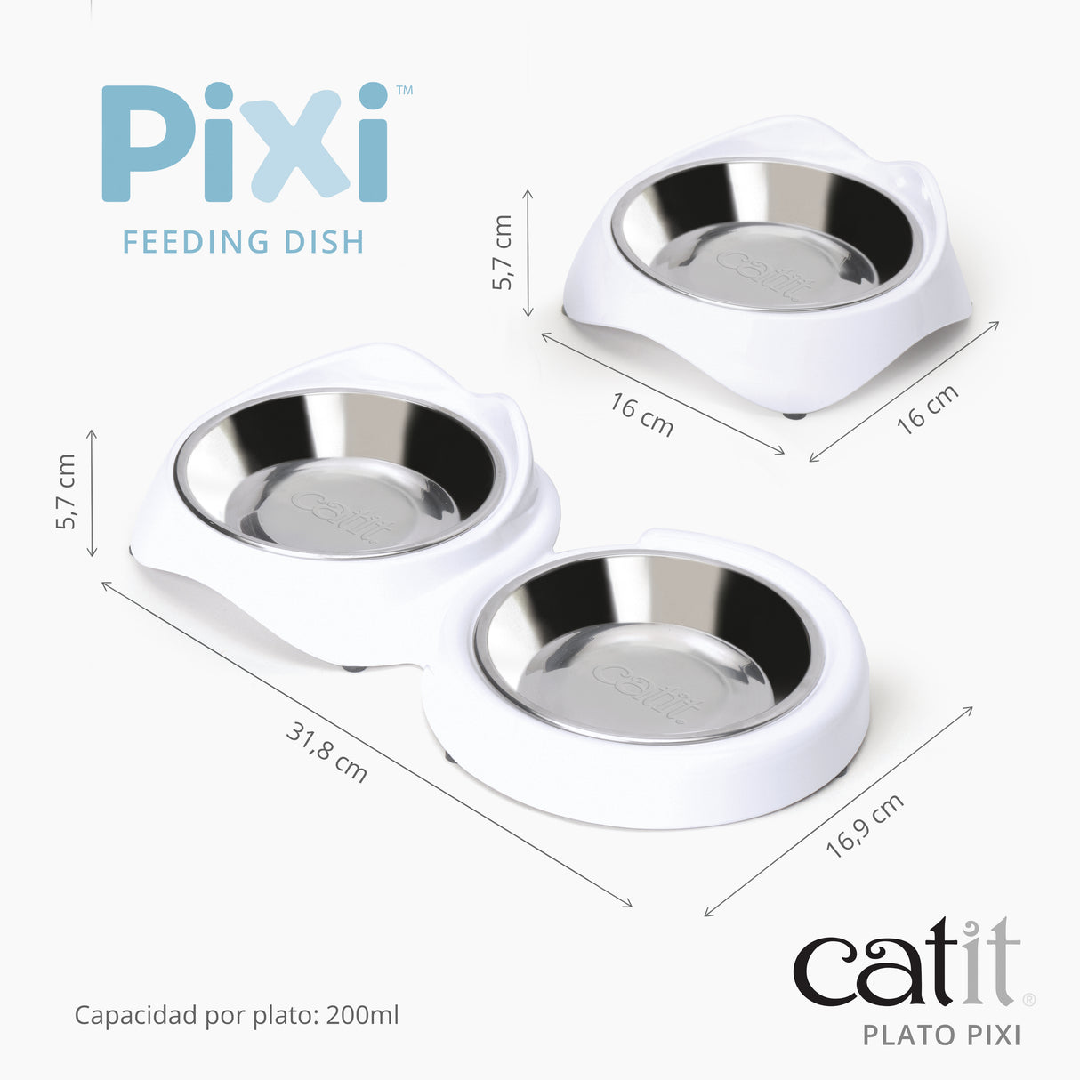 Plato para gatos Catit PIXI