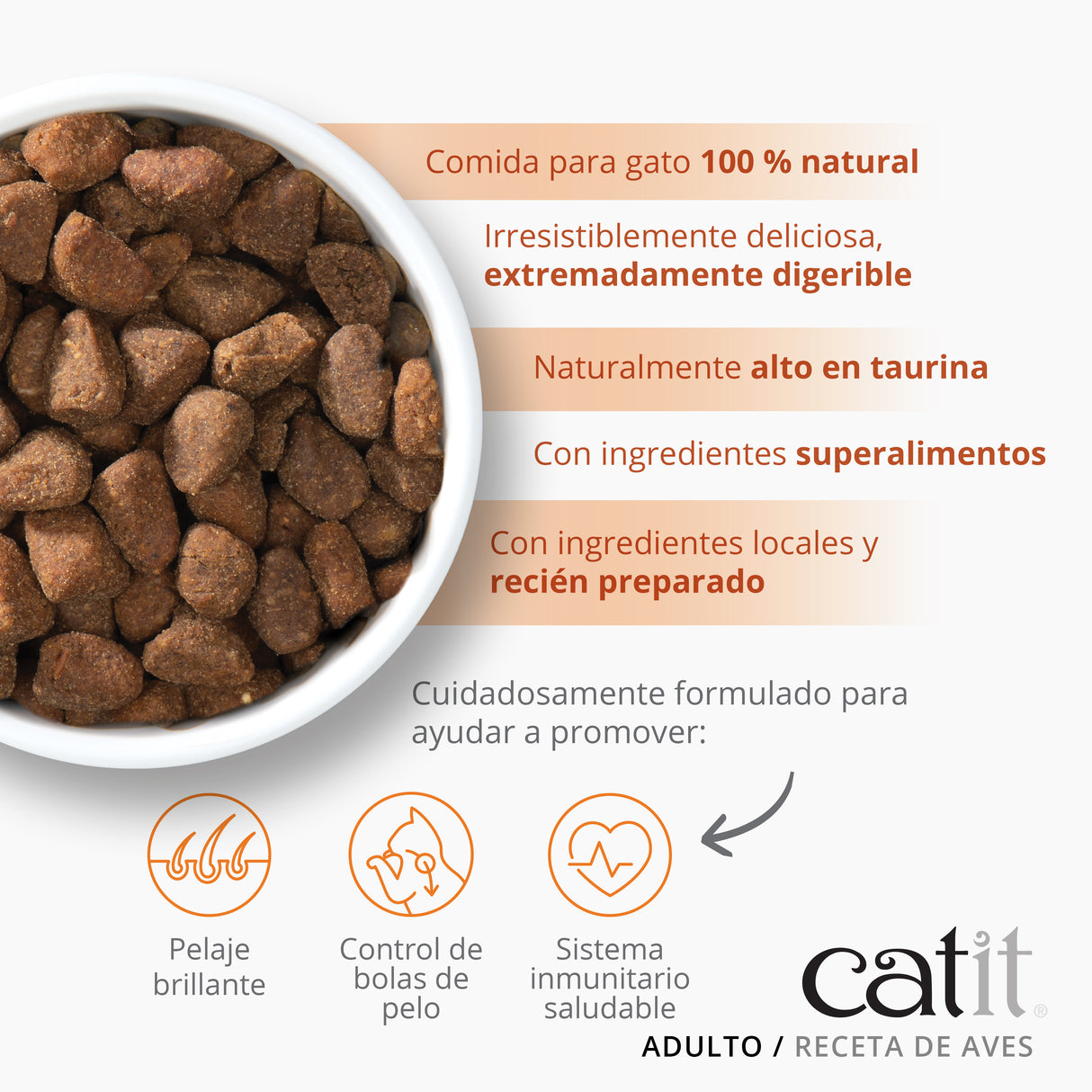 Pienso para gatos quisquillosos Catit Recipes - Receta de Aves para ADULTO