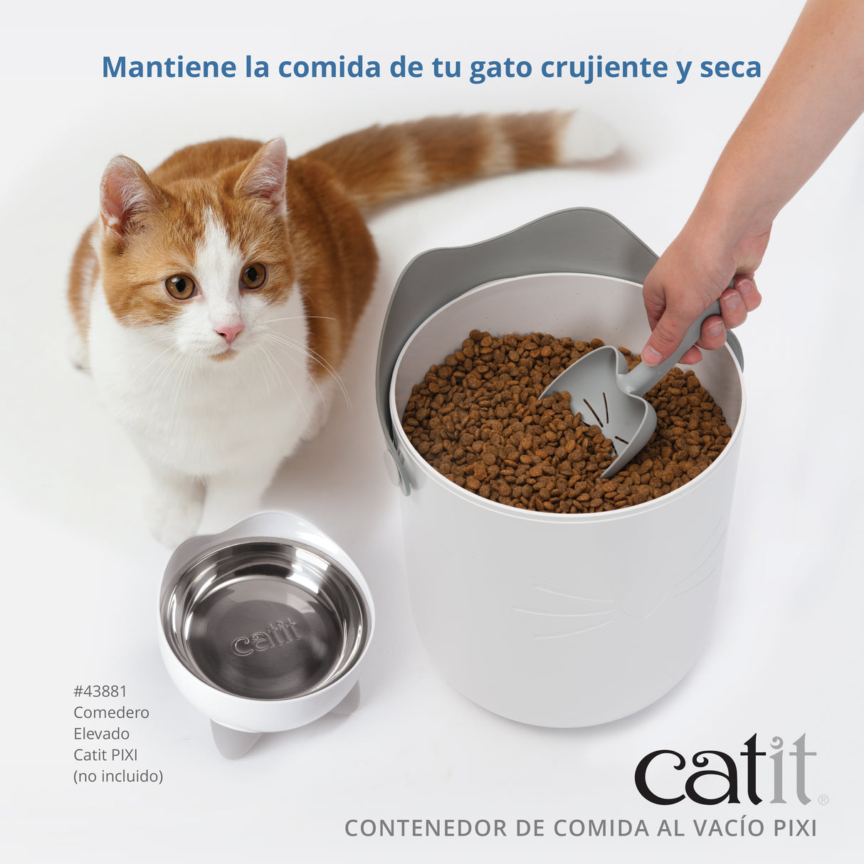 Contenedor de Comida de gatos al Vacío Catit PIXI