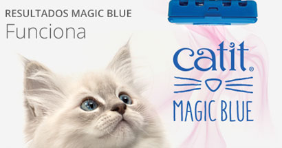 Catit Magic blue reduce los olores del gato en el arenero