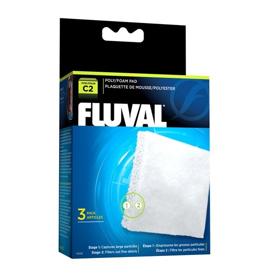 Fluval Foamex/Poliéster C2, 3uds