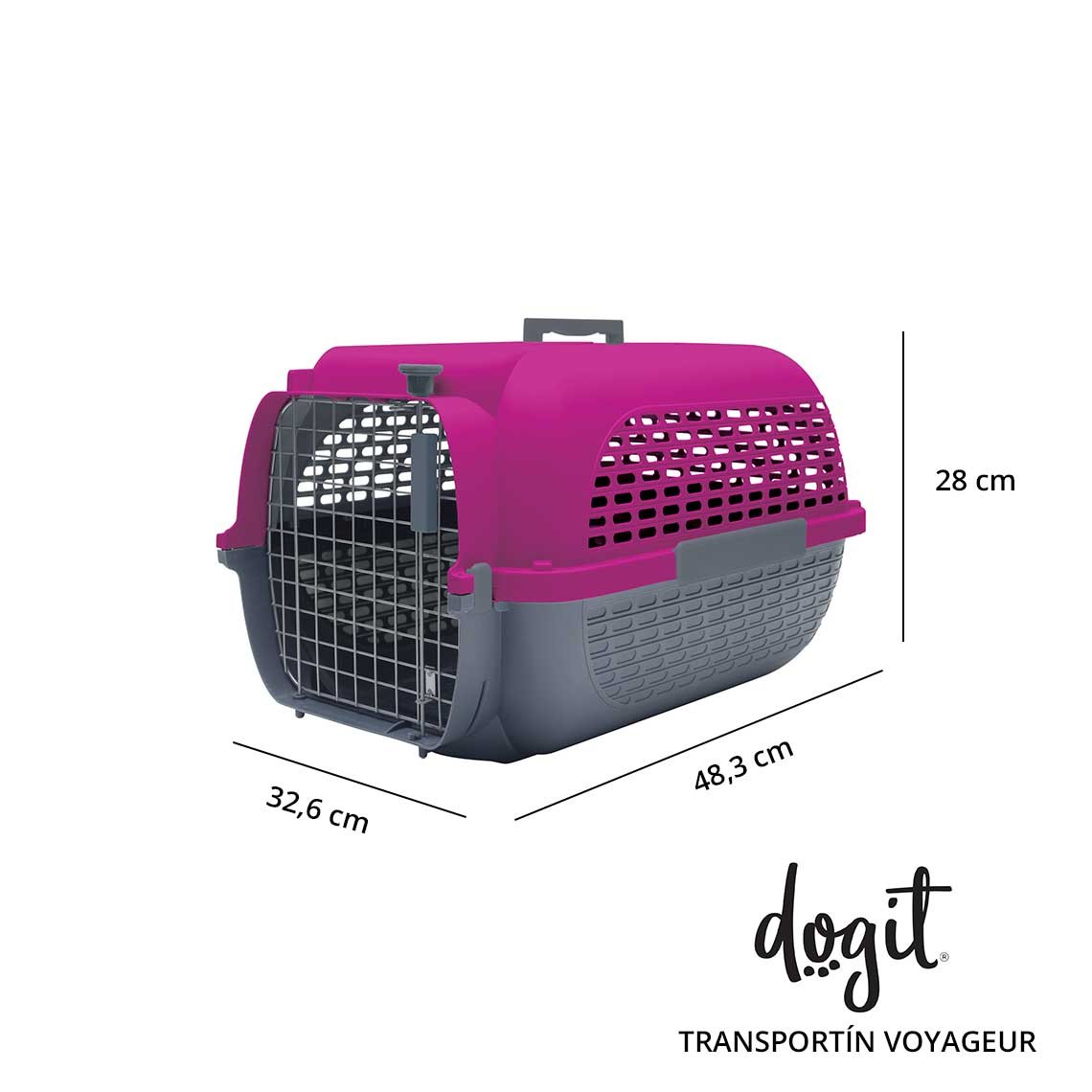 Dogit Pet Voyageur Peq. Fucsia/Gris