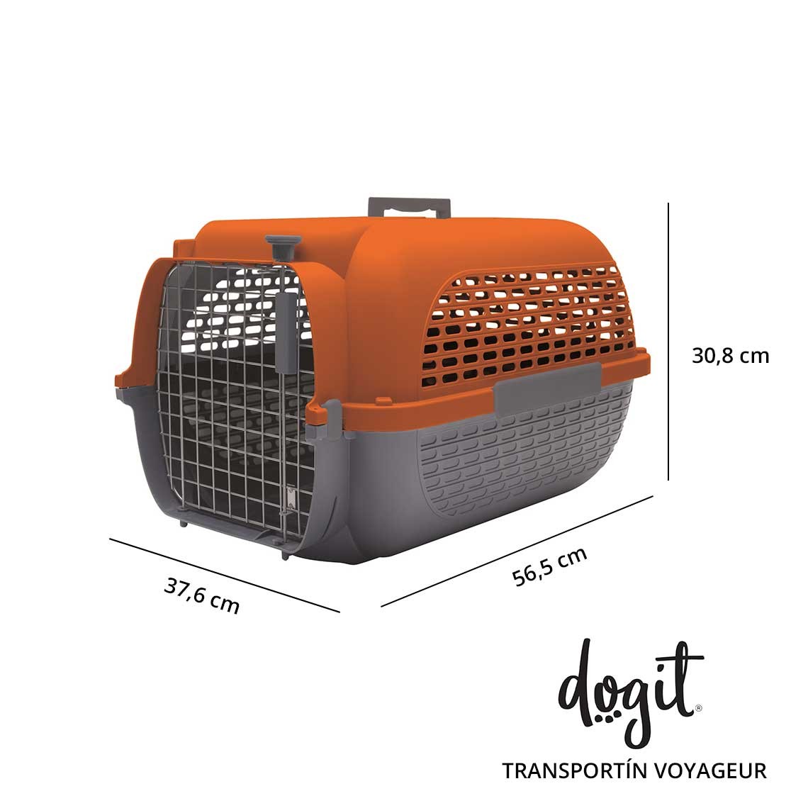 Dogit Pet Voyageur Med. Naranja/Gris