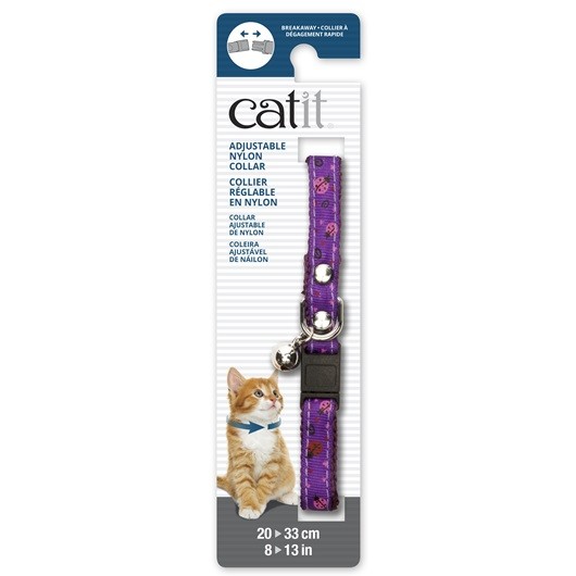 Catit Collar Breakaway Remache Plata, Mari. Morado