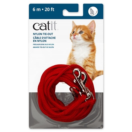 Catit Correa Extra Larga, Roja, 6m