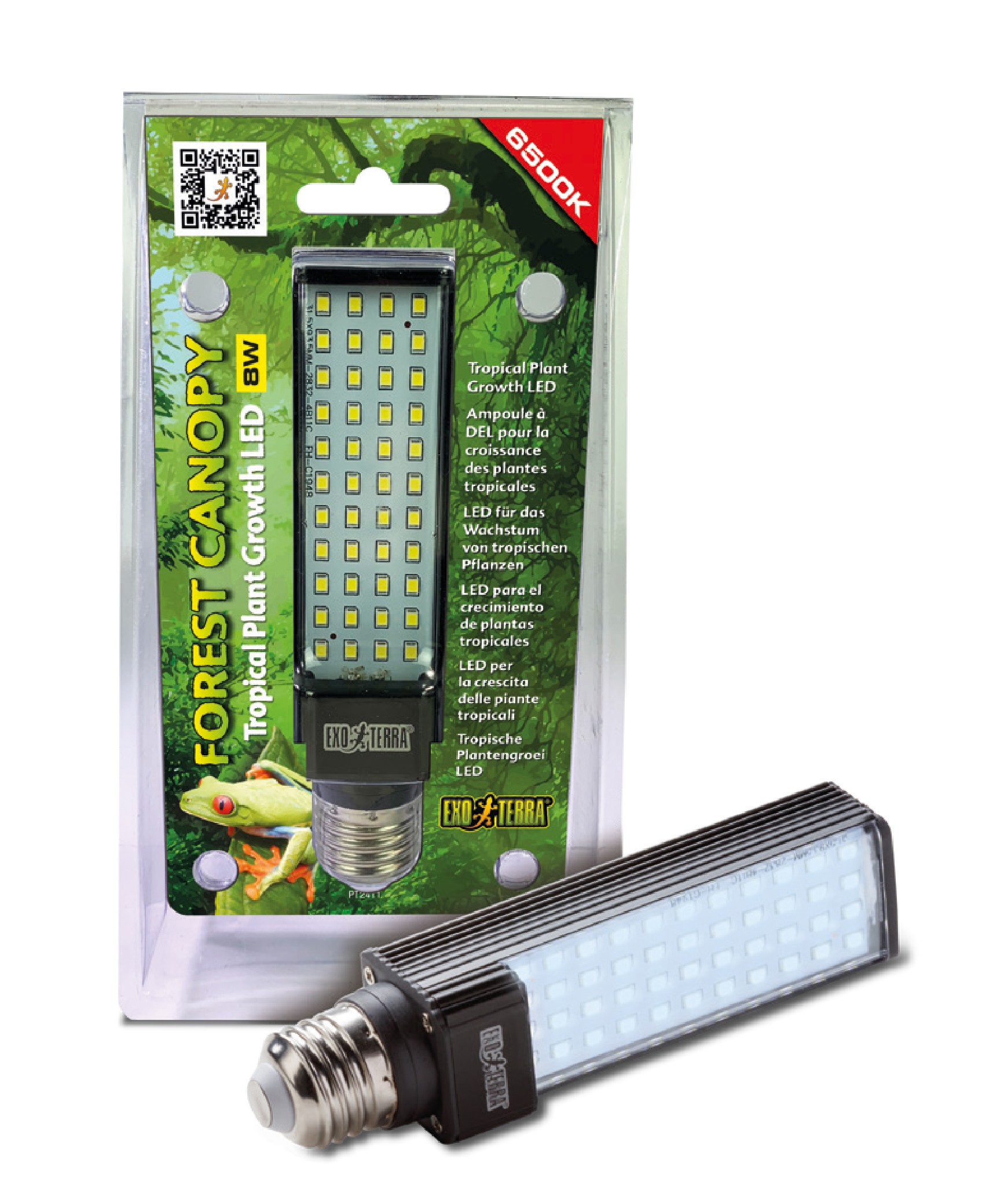 Exo Terra Bombilla LED Forest Canopy 6500K, 8W